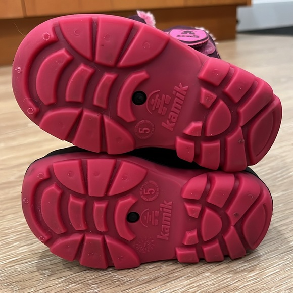KAMIK Waterproof Pink Toddler Boots - size: 5 - Picture 5 of 9